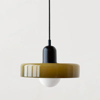 Hanging Ceiling Lamp - NordicLuxe-Olive Green-Black-25 x 18 cm-State of Style