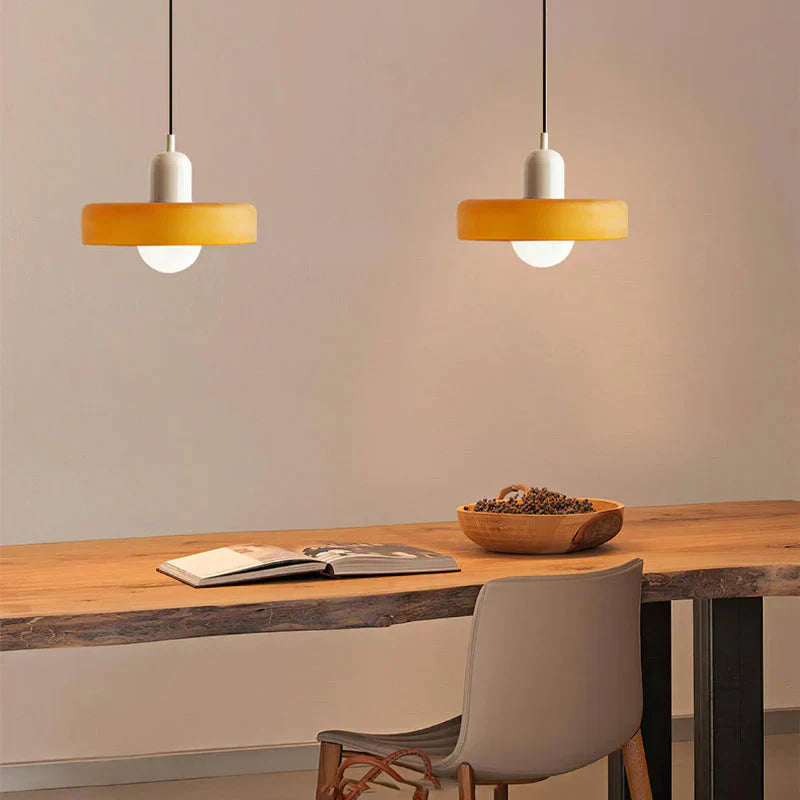 Hanging Ceiling Lamp - NordicLuxe-White-Red-25 x 18 cm-State of Style