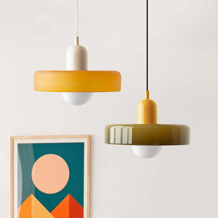 Hanging Ceiling Lamp - NordicLuxe-White-Red-25 x 18 cm-State of Style