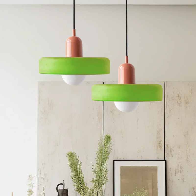 Hanging Ceiling Lamp - NordicLuxe-White-Red-25 x 18 cm-State of Style
