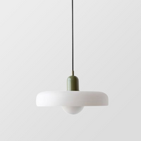Hanging Lamp of Coloured Glass - BauLume-Green-Red-25 x 18 cm-State of Style