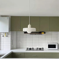 Hanging Lamp of Coloured Glass - BauLume-Green-Red-25 x 18 cm-State of Style