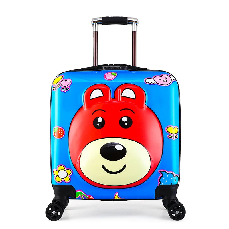 Hard-shell children's suitcase – Seoul-Yellow Bear-State of Style