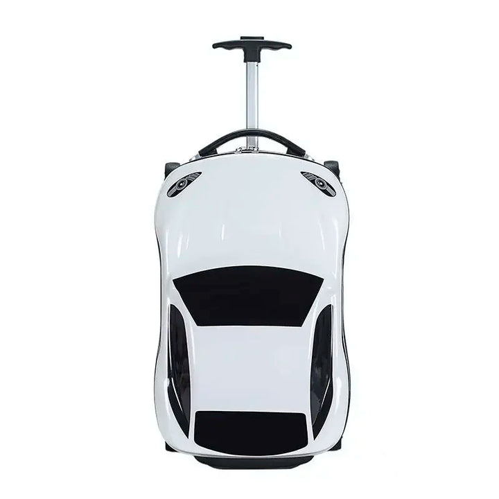Hard-shell children's suitcase with car design – Turin-White-State of Style