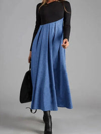 Harmony Dress with Colourful Style – Elina-Blue-XS-State of Style
