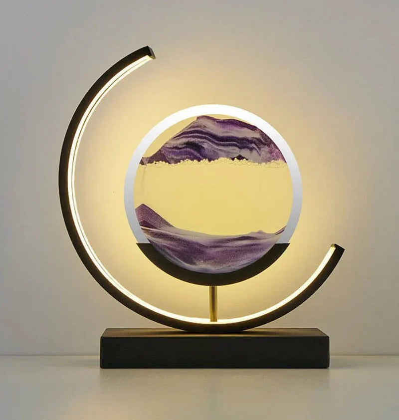 Harmony Sand Landscape Lamp - Serenova-Black/Purple-State of Style