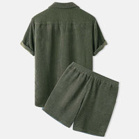 HarrysSet | Men's Stylish & Comfortable 2-Piece Outfit-Yellow-S-State of Style