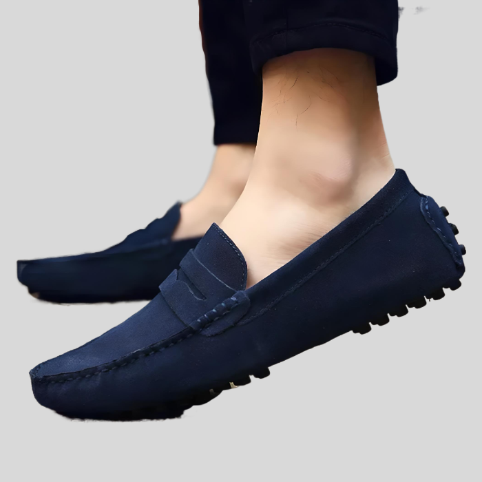 Hayley – Classic Suede Slip-On Shoes with a Comfortable Fit-Orange Colour-6.5-State of Style