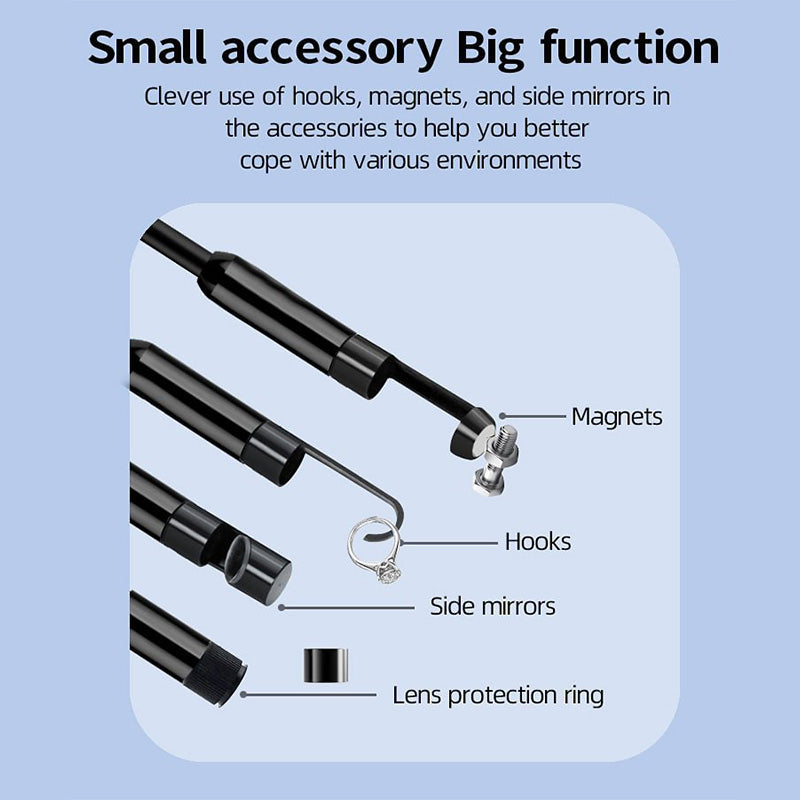 HD Inspection Endoscope with Screen – ScopeLite HD-Orange-Only (5 meters)-State of Style