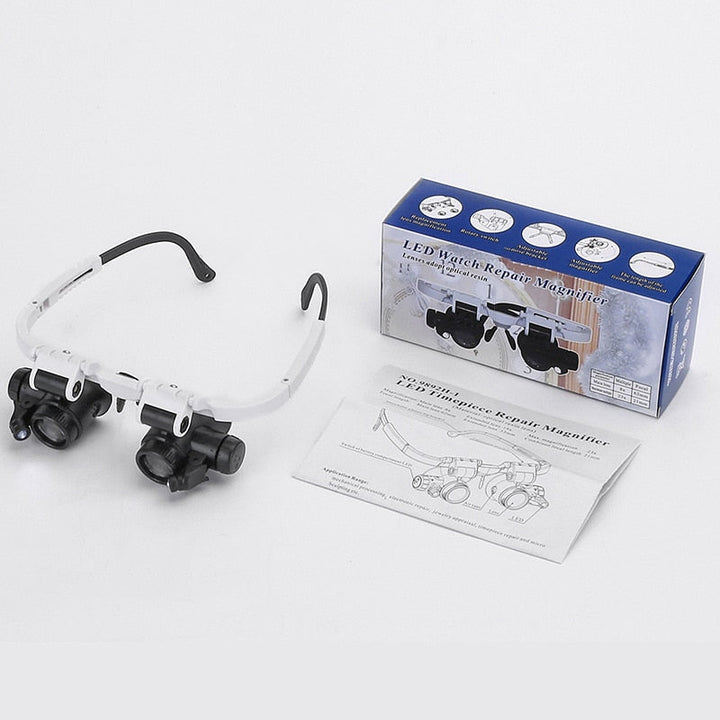 HD Magnifying Glass with LED Lighting and Interchangeable Lenses - Optiview-State of Style