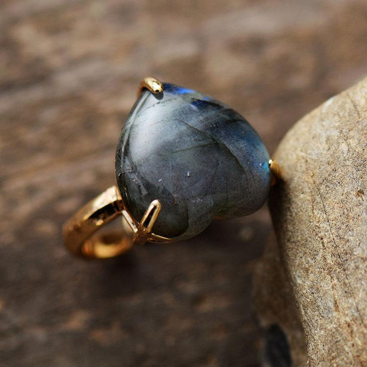 Healing Heart Gemstone Ring - Selena-Jade-State of Style
