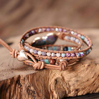 Healing Jasper Heart Wrap Bracelet - Amaris-State of Style