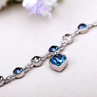 Heart of the Ocean Crystal Bracelet-State of Style