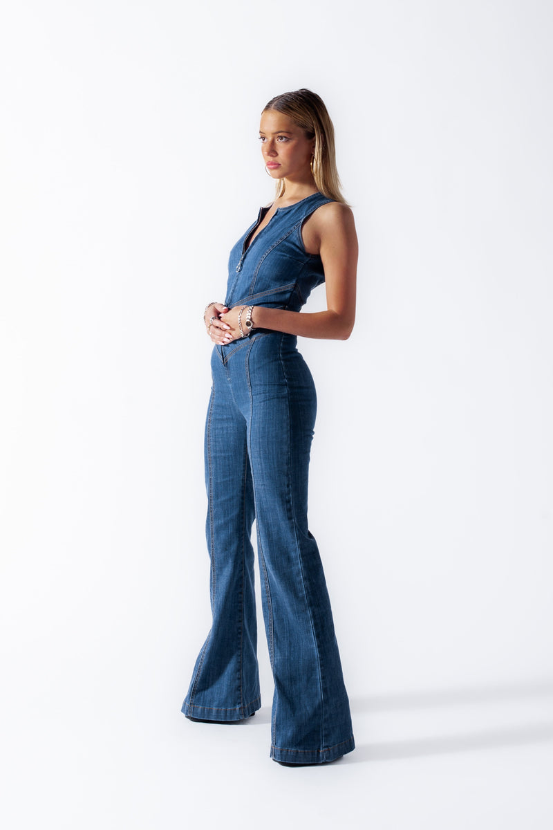Heart-shaped backless denim jumpsuit for women - Sakura-Blue-XS-State of Style