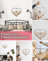 Heart-shaped Wooden Guestbook – Memoro-60 Hearts-State of Style