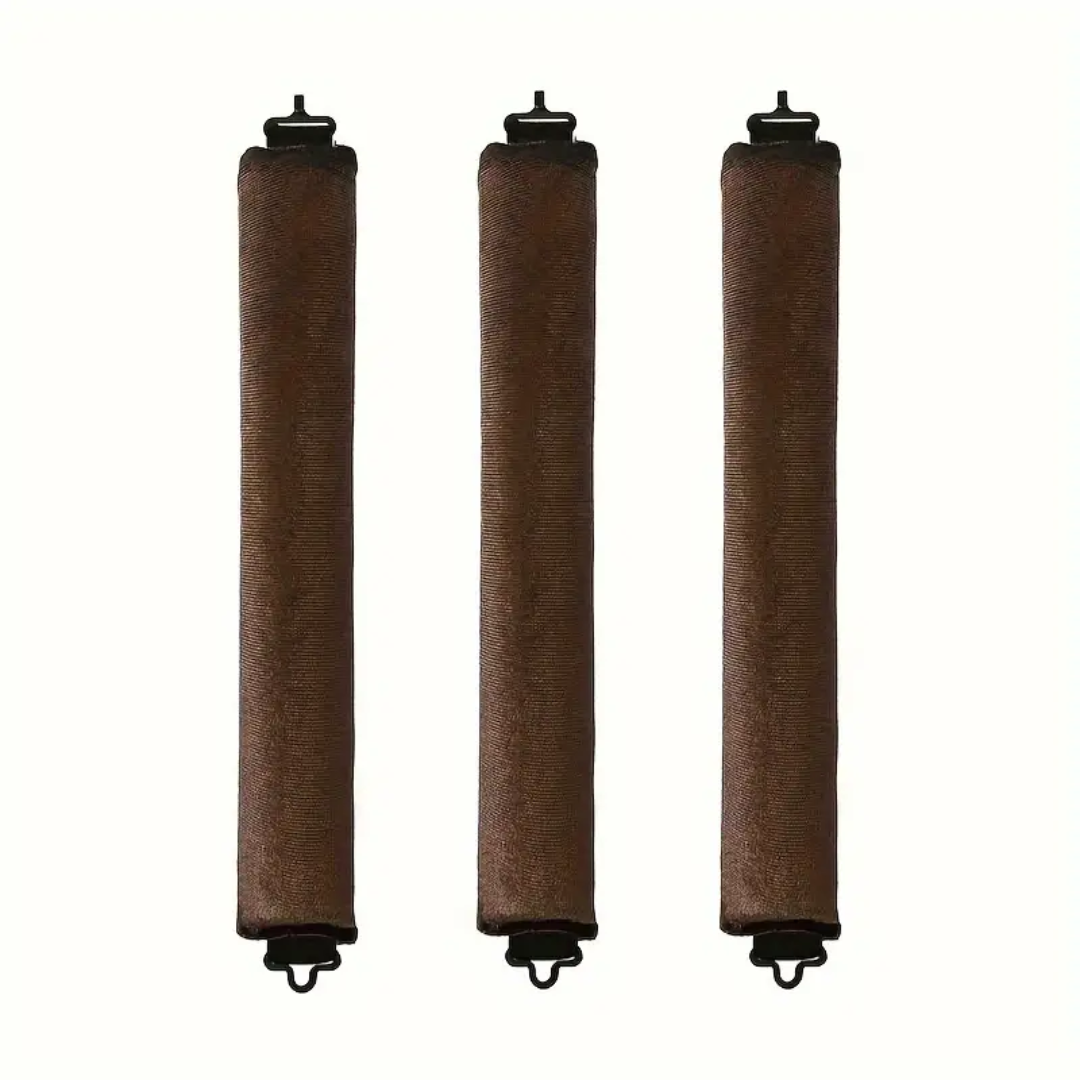 Heatless Hair Curler Set - Soft Curls While You Sleep-Brown-3 pieces-State of Style