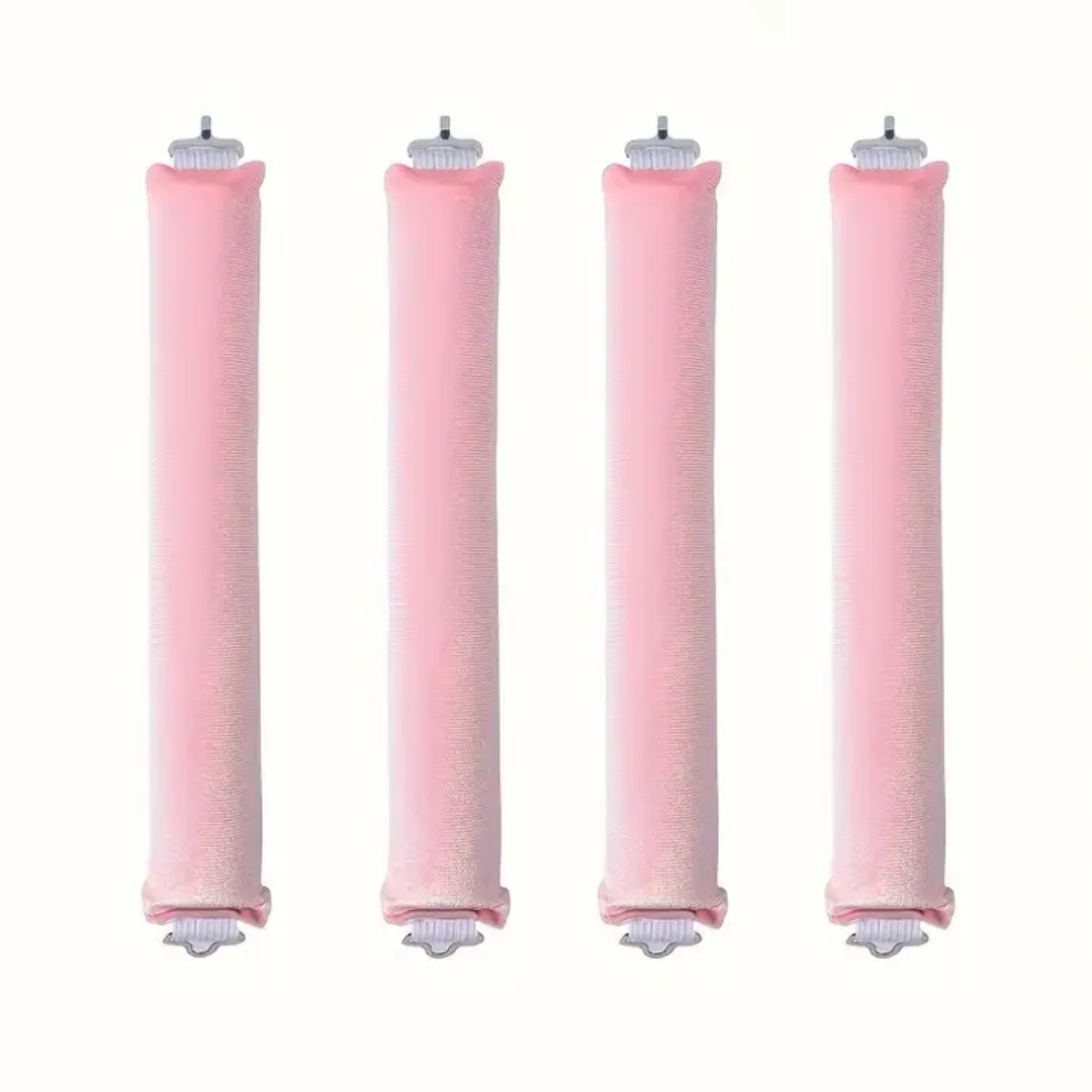 Heatless Hair Curler Set - Soft Curls While You Sleep-Pink-4 pieces-State of Style