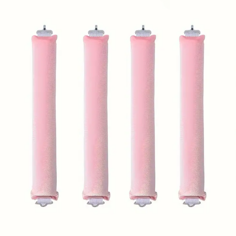 Heatless Hair Curler Set - Soft Curls While You Sleep-Pink-4 pieces-State of Style