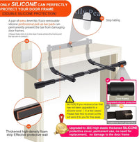 Heavy Duty Pull-up Bar for Door Frame – Maximum 200 Kg Capacity-Black-State of Style