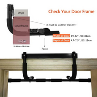 Heavy Duty Pull-up Bar for Door Frame – Maximum 200 Kg Capacity-Black-State of Style