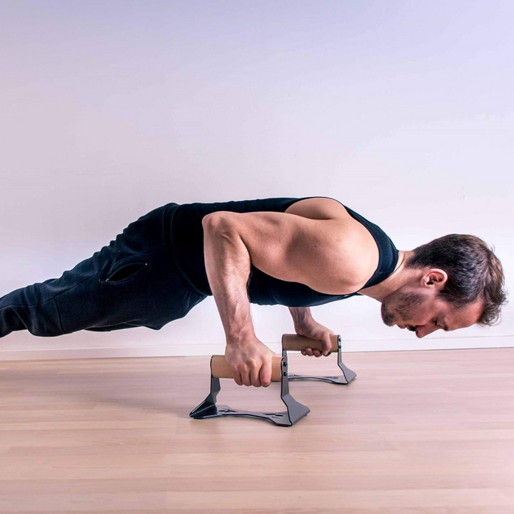 Heavy Wooden Push-Up Handles - Non-slip Parallettes Bars-State of Style