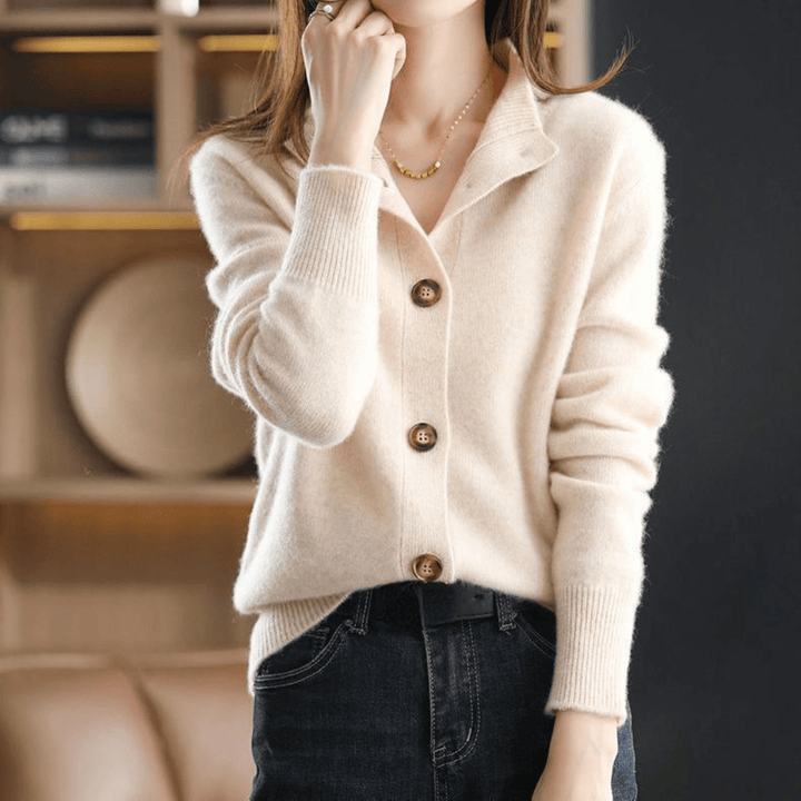 HeidiesCardigan | Women's Soft & Stylish Cardigan-Beige-S-State of Style