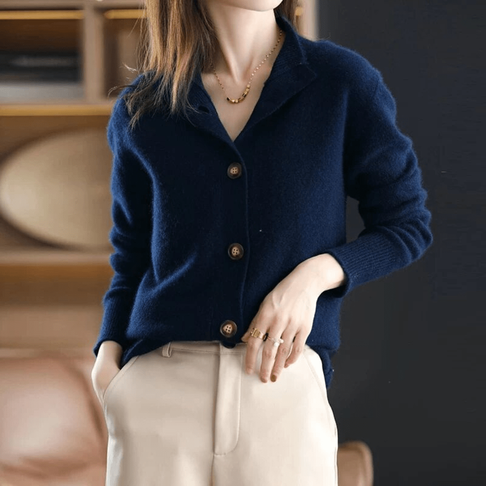 HeidiesCardigan | Women's Soft & Stylish Cardigan-Blue-S-State of Style