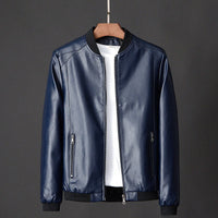 HeikosJacket | Men's Stylish Vegan Leather Jacket-Marine-M-State of Style