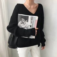 HeleensShirt | Women's Soft & Stylish V-Neck Sweater-Sky Blue-One size-State of Style