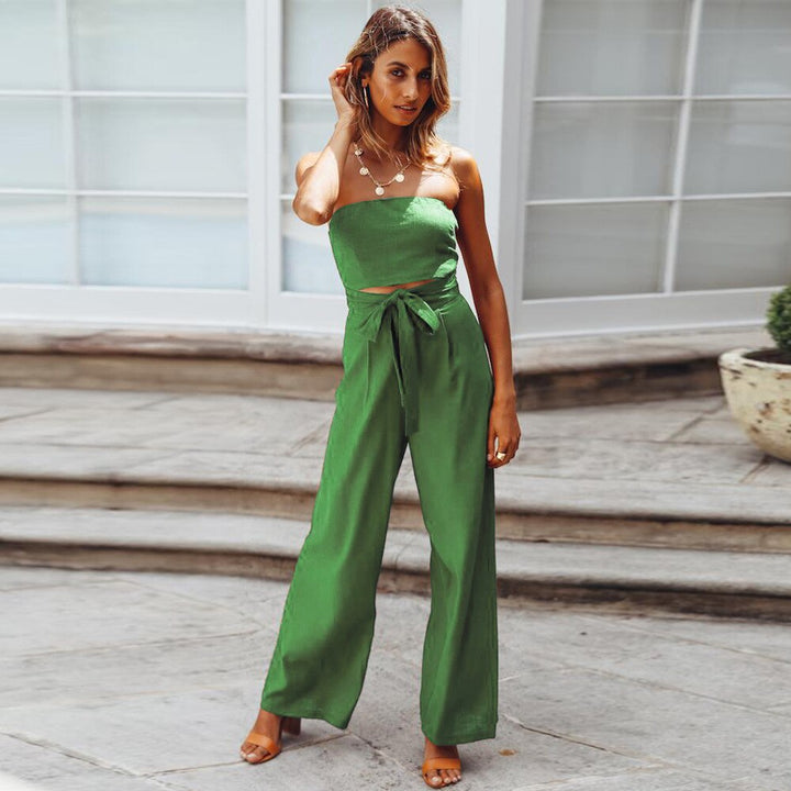 HelenasSuit | Women's Stylish Open-Back Jumpsuit-White-S-State of Style