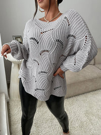 HendrikasShirt | Women's Cosy Oversized Sweater-Grey-S-State of Style
