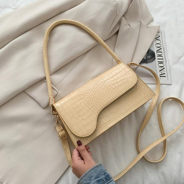 HerBag | Women's Stylish Crossbody Handbag-Yellow-26x14x7cm-State of Style