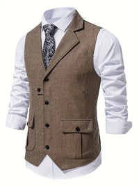 Herringbone Blazer for Men - Niklas-Khaki-S-State of Style