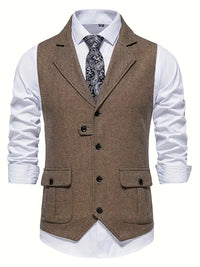 Herringbone Blazer for Men - Niklas-Khaki-S-State of Style