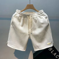 Herringbone men's shorts with Ice-Silk technology – Milo-Black-S-State of Style