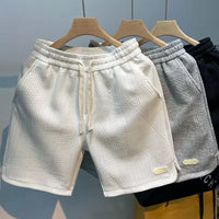 Herringbone men's shorts with Ice-Silk technology – Milo-Black-S-State of Style