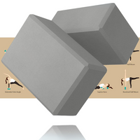 High Density EVA Foam Yoga Blocks (2 Pieces)-Grey-State of Style
