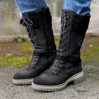 High Ladies Boots with Orthopaedic Sole - Amelia-White-5-State of Style