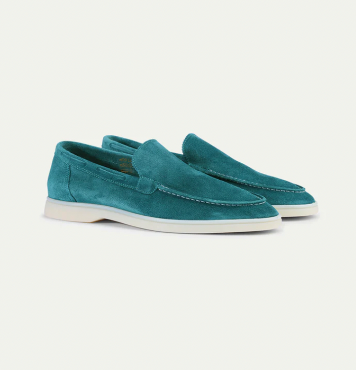 High-quality leather loafers for men - Ricardo-Dark Turquoise-3.5-State of Style
