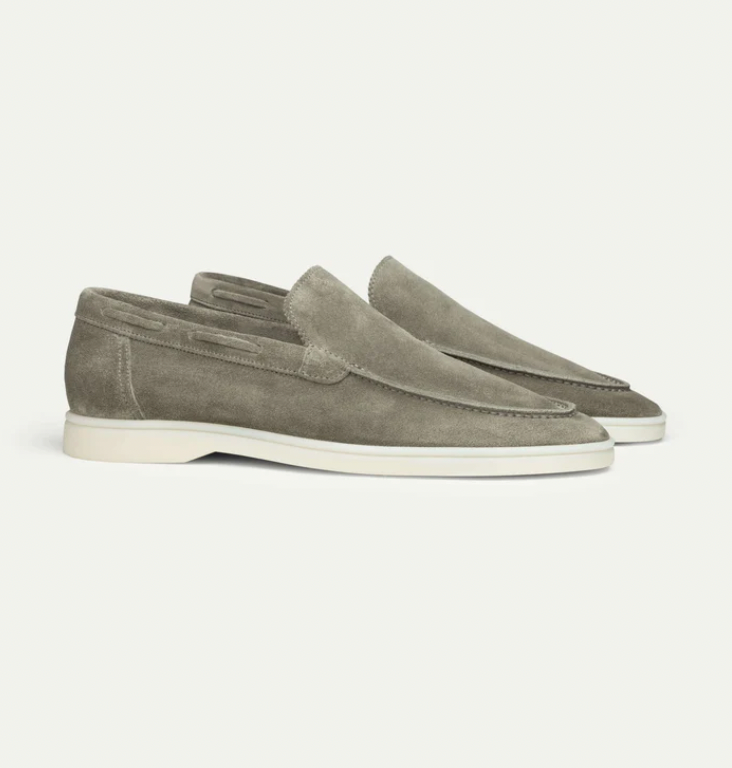High-quality leather loafers for men - Ricardo-Olive Green-3.5-State of Style