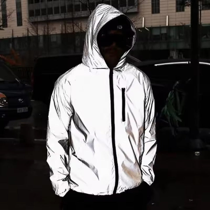 High-Reflective Waterproof Unisex Raincoat - LumiSafe-S-State of Style