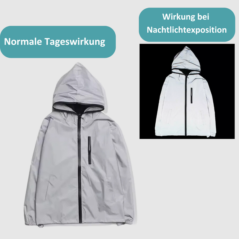 High-Reflective Waterproof Unisex Raincoat - LumiSafe-S-State of Style