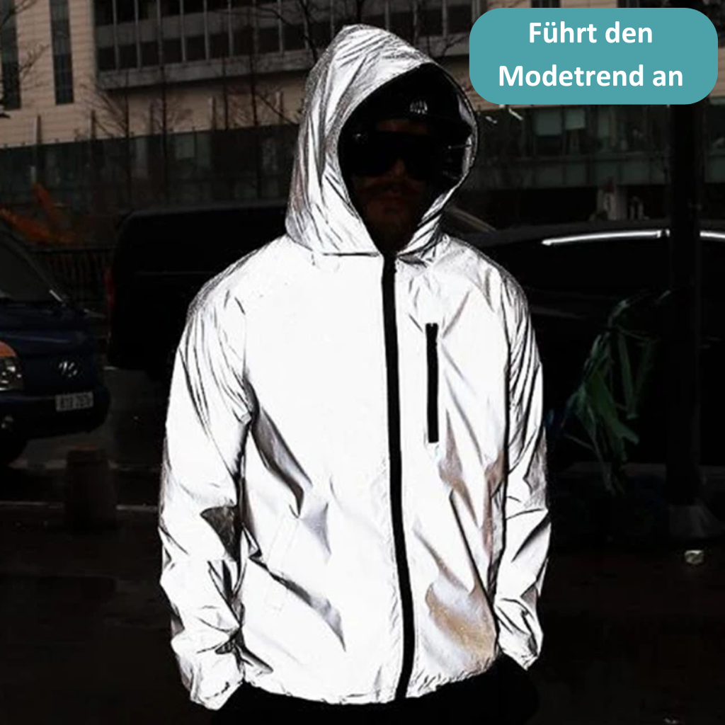 High-Reflective Waterproof Unisex Raincoat - LumiSafe-S-State of Style