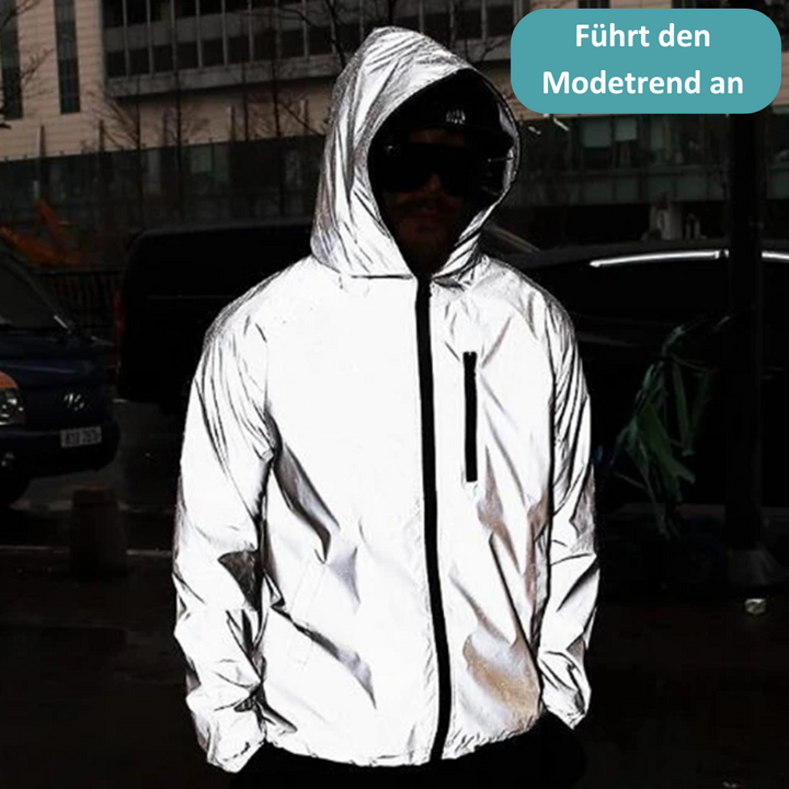 High-Reflective Waterproof Unisex Raincoat - LumiSafe-S-State of Style