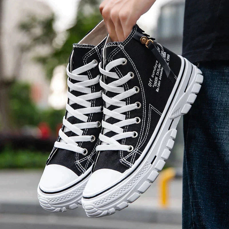 High Sneakers for Men - Viggo FlexCity-Black-6-State of Style