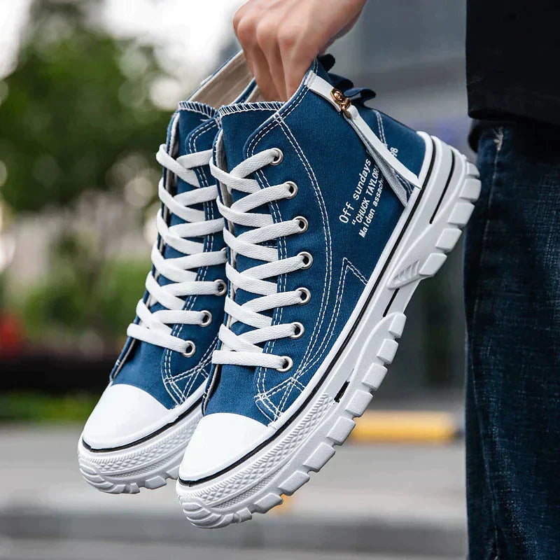 High Sneakers for Men - Viggo FlexCity-Blue-6-State of Style