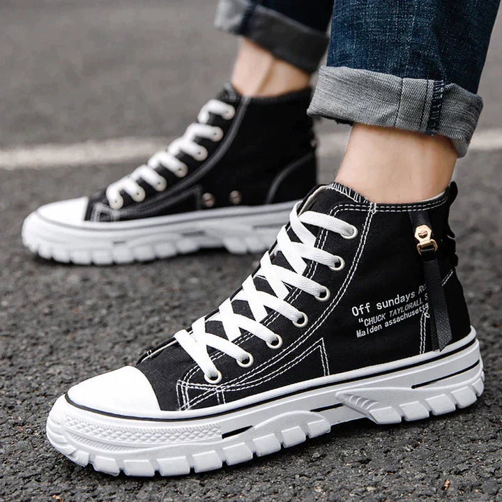 High Sneakers for Men - Viggo FlexCity-White-6-State of Style