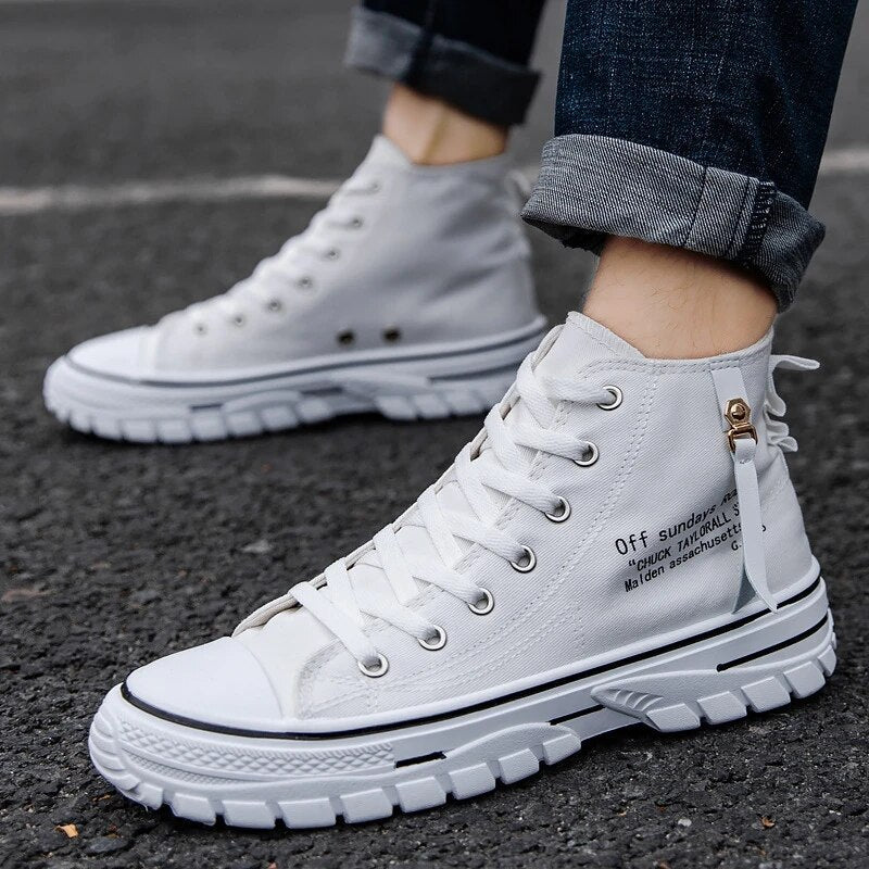 High Sneakers for Men - Viggo FlexCity-White-6-State of Style