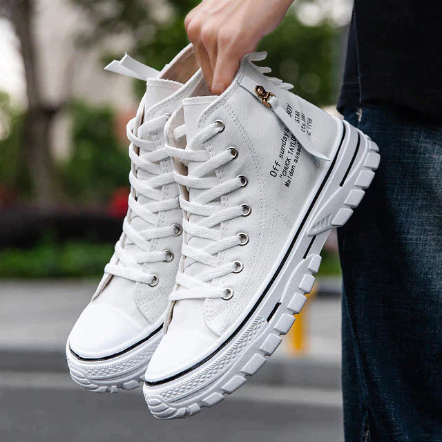 High Sneakers for Men - Viggo FlexCity-White-6-State of Style
