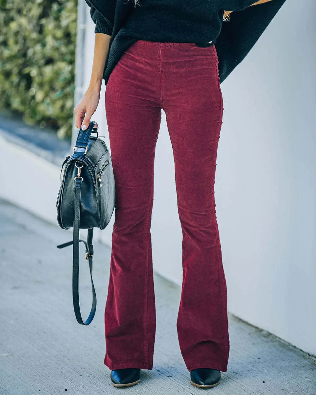 High Waist Flare Pants for Women – Noa-Black-S-State of Style